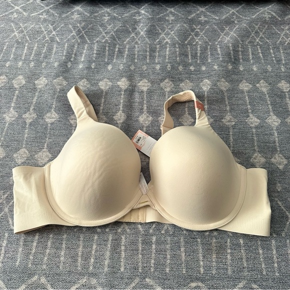 NWT Cacique Modern Collection Smooth Boost Plunge Bra In Cafe Mocha 46D - Picture 4 of 10